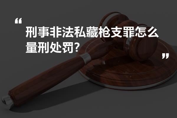 刑事非法私藏枪支罪怎么量刑处罚?