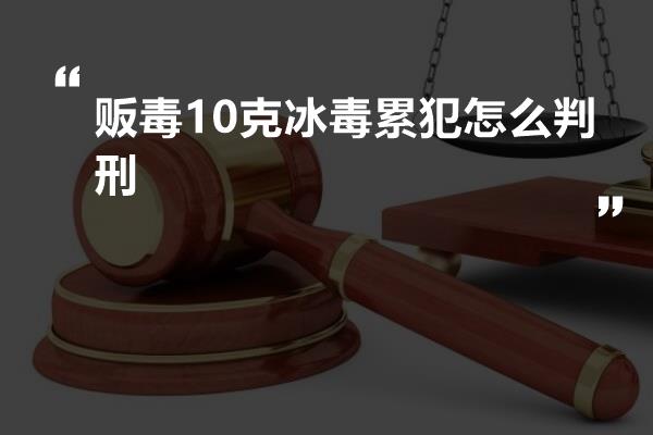 贩毒10克冰毒累犯怎么判刑