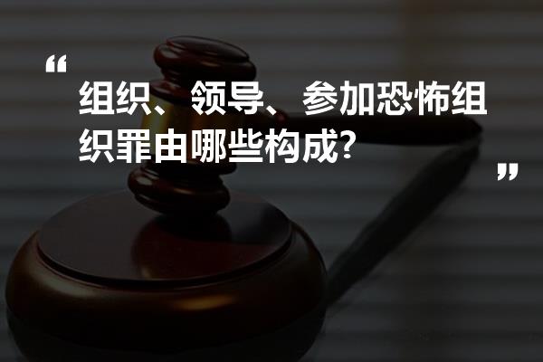 组织、领导、参加恐怖组织罪由哪些构成?