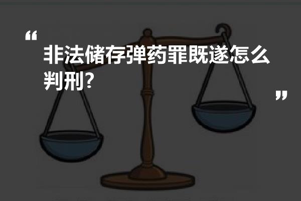 非法储存弹药罪既遂怎么判刑?