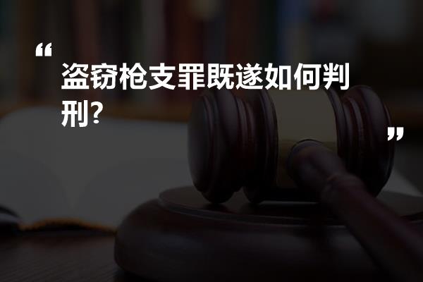 盗窃枪支罪既遂如何判刑?