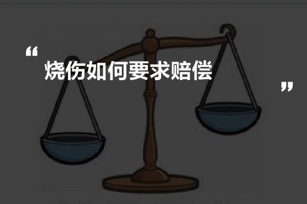 烧伤如何要求赔偿