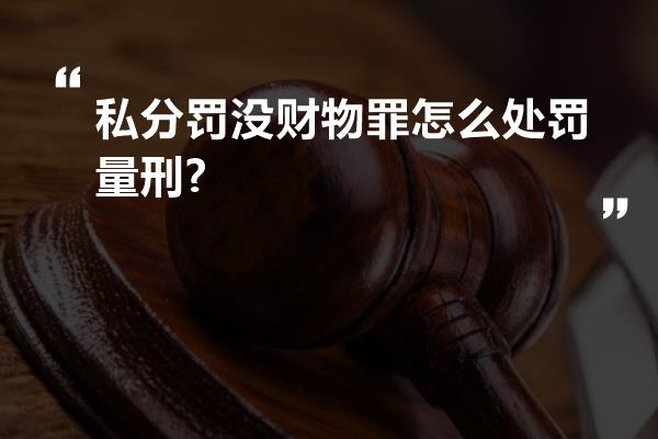 私分罚没财物罪怎么处罚量刑?