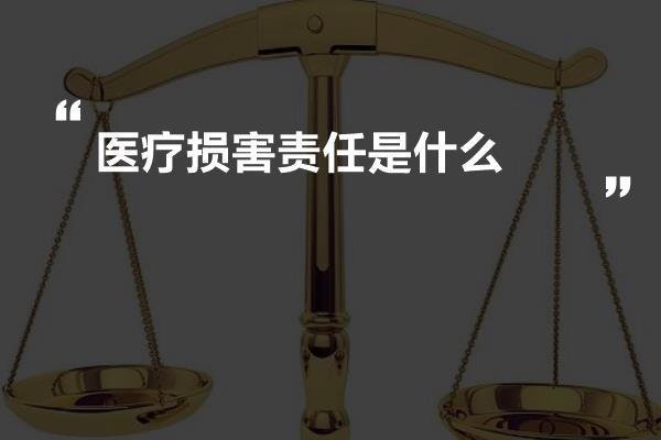 医疗损害责任是什么