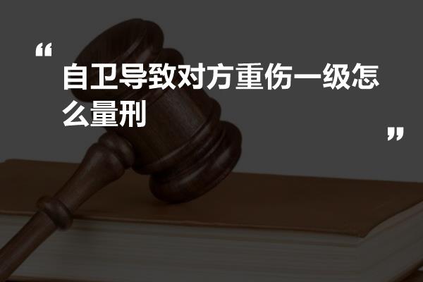 自卫导致对方重伤一级怎么量刑