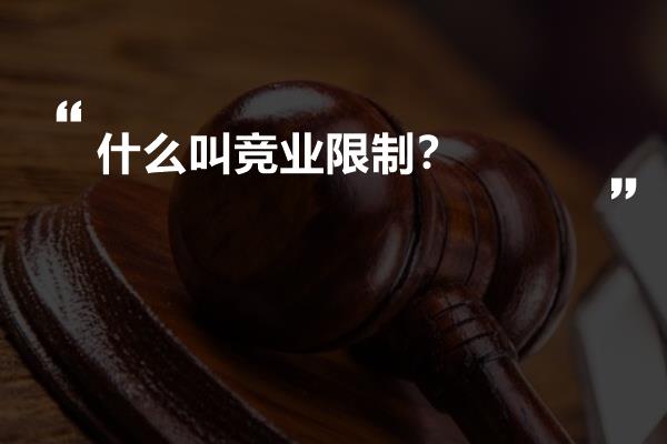 什么叫竞业限制？