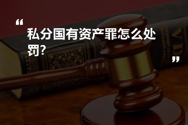 私分国有资产罪怎么处罚?